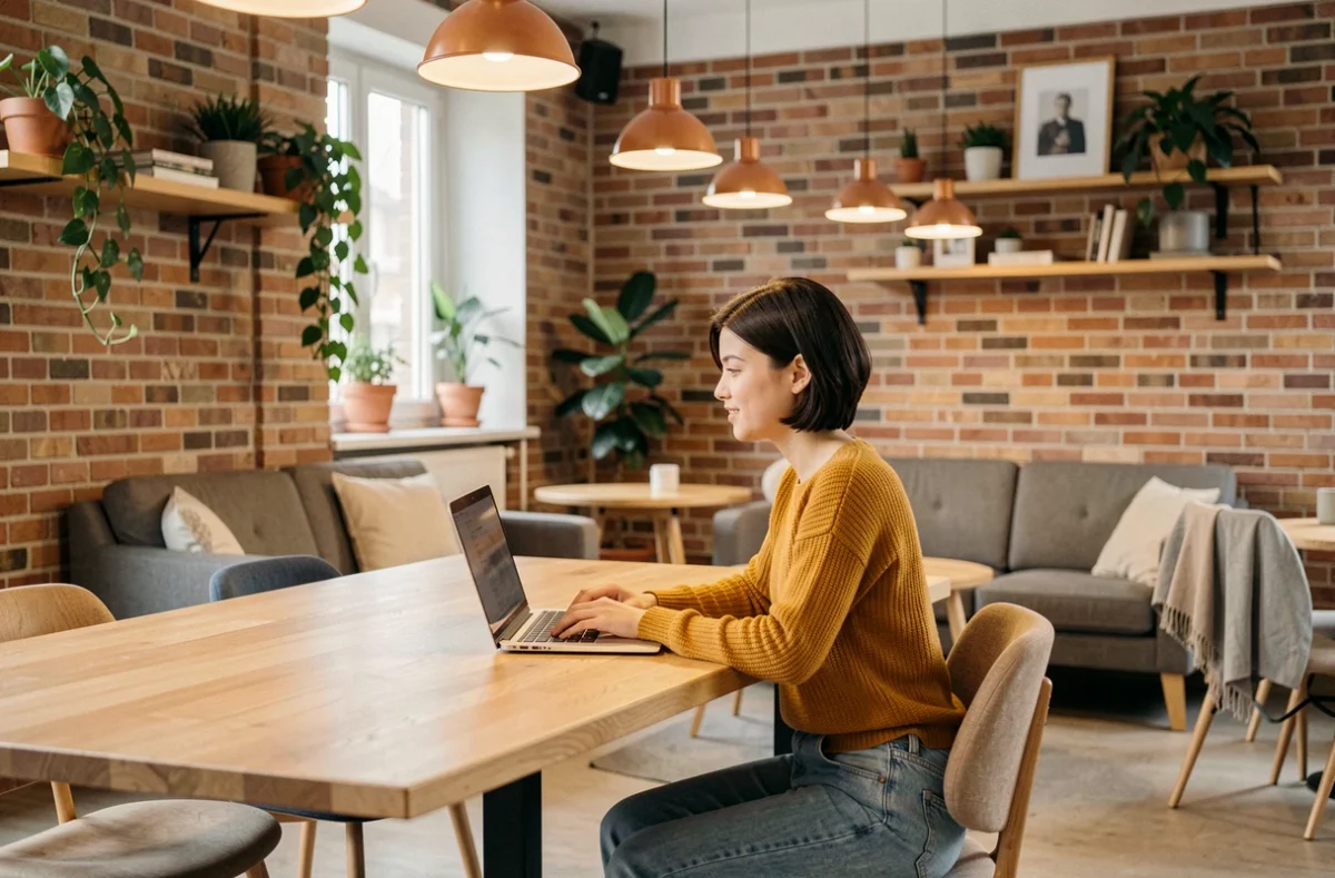 Espace de coworking moderne de la résidence étudiante premium Ecla Lille Lomme en coliving