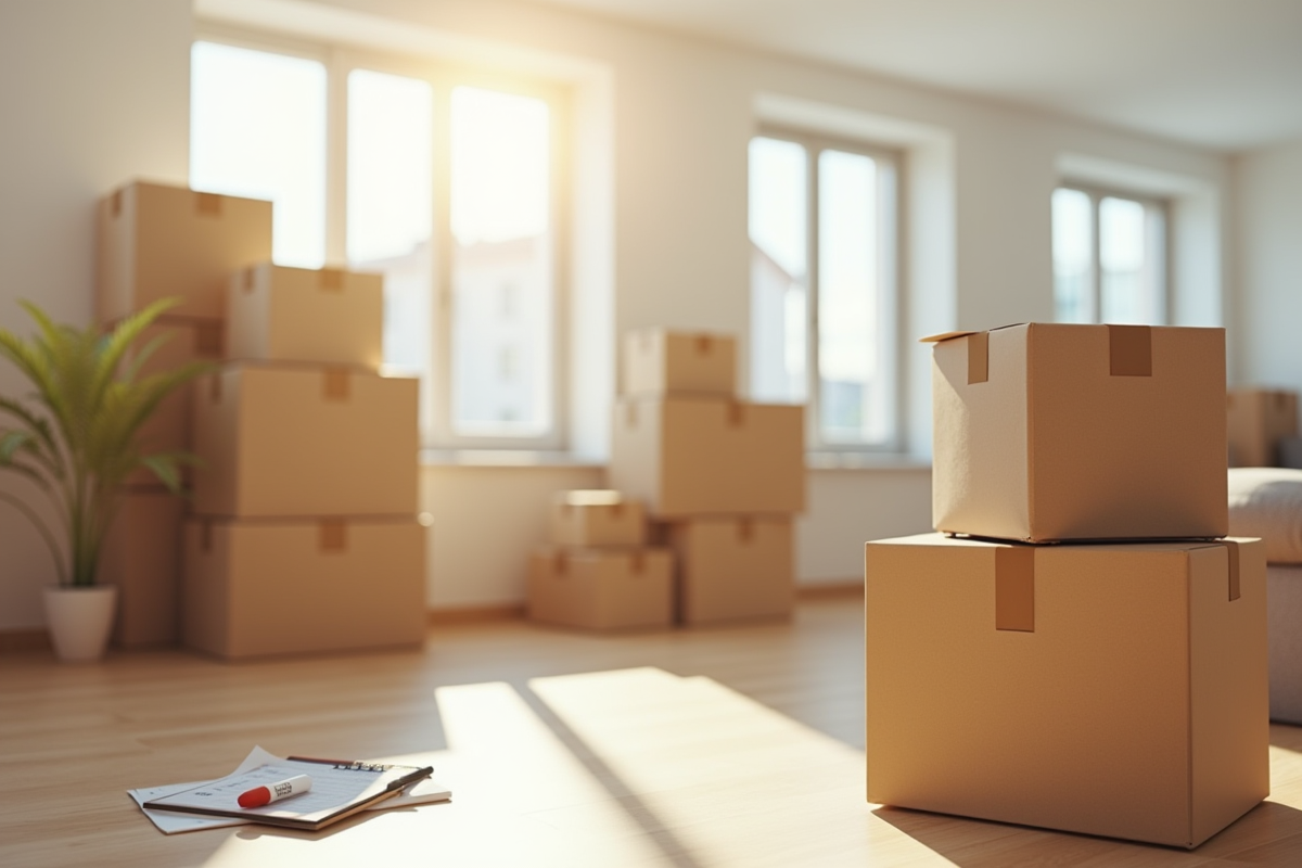 déménagement cartons